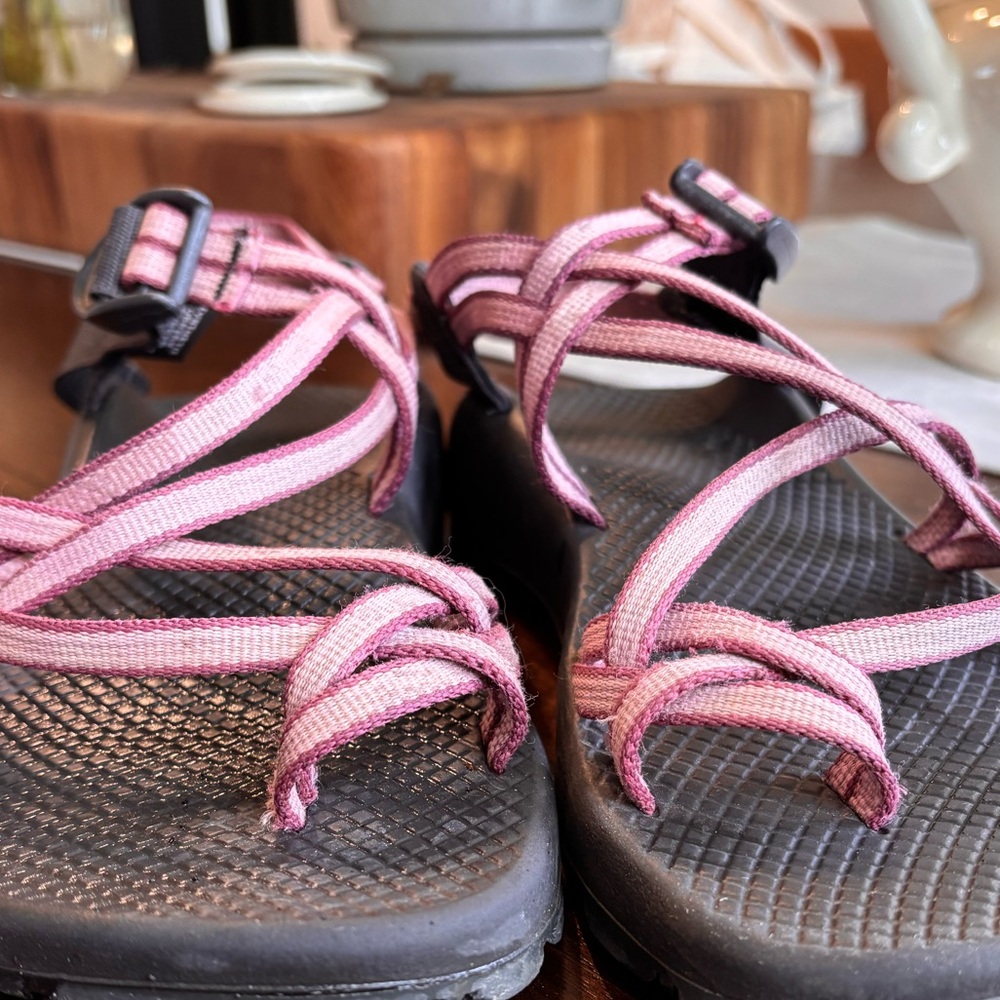 Chaco ZX2 Pink/Purple Duel Strap Sandals - Picture 6 of 6